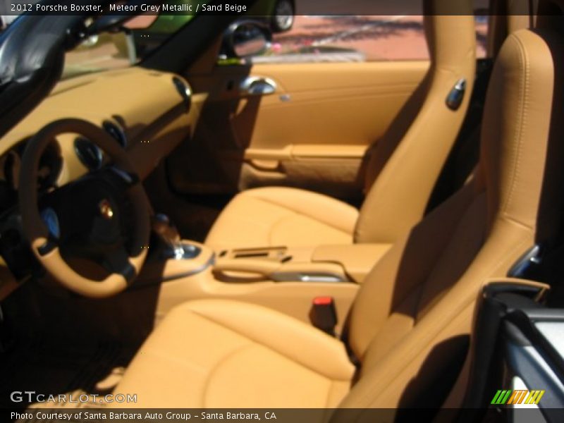 Meteor Grey Metallic / Sand Beige 2012 Porsche Boxster
