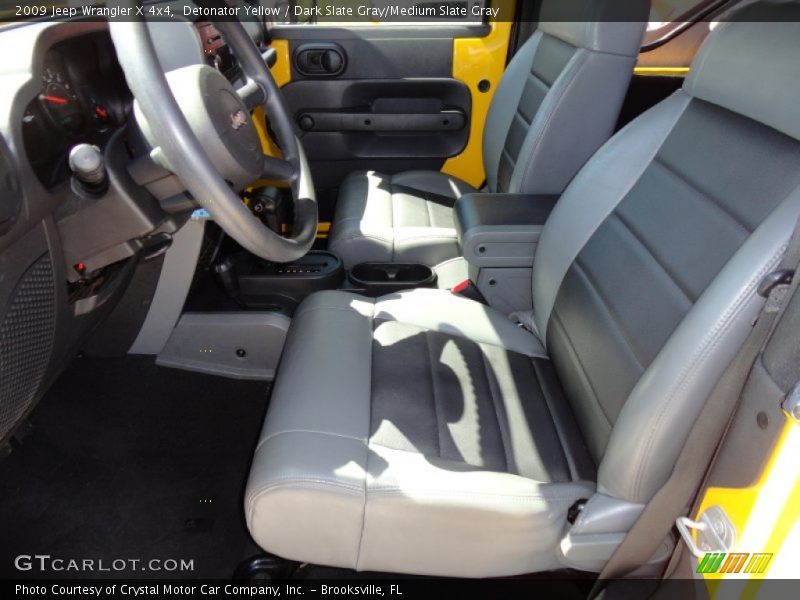 Detonator Yellow / Dark Slate Gray/Medium Slate Gray 2009 Jeep Wrangler X 4x4