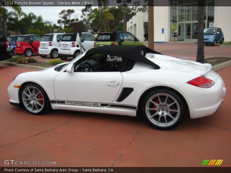  2012 Boxster Spyder Carrara White