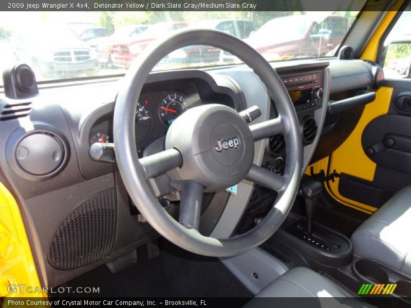 Detonator Yellow / Dark Slate Gray/Medium Slate Gray 2009 Jeep Wrangler X 4x4