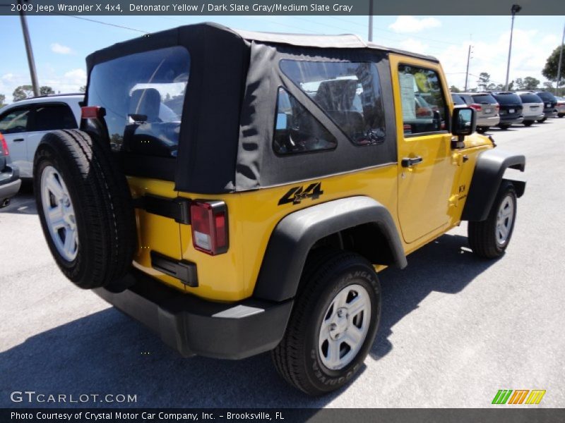 Detonator Yellow / Dark Slate Gray/Medium Slate Gray 2009 Jeep Wrangler X 4x4