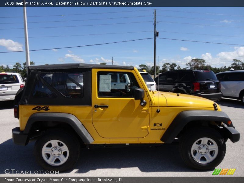 Detonator Yellow / Dark Slate Gray/Medium Slate Gray 2009 Jeep Wrangler X 4x4