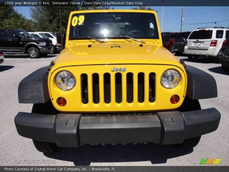 Detonator Yellow / Dark Slate Gray/Medium Slate Gray 2009 Jeep Wrangler X 4x4