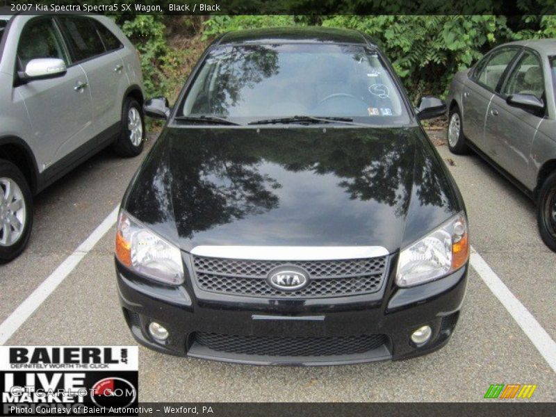 Black / Black 2007 Kia Spectra Spectra5 SX Wagon