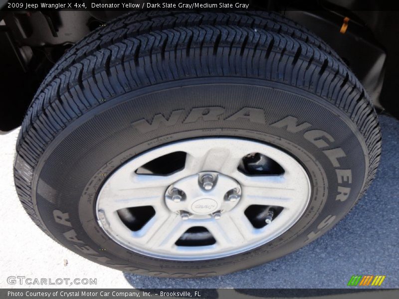 Detonator Yellow / Dark Slate Gray/Medium Slate Gray 2009 Jeep Wrangler X 4x4