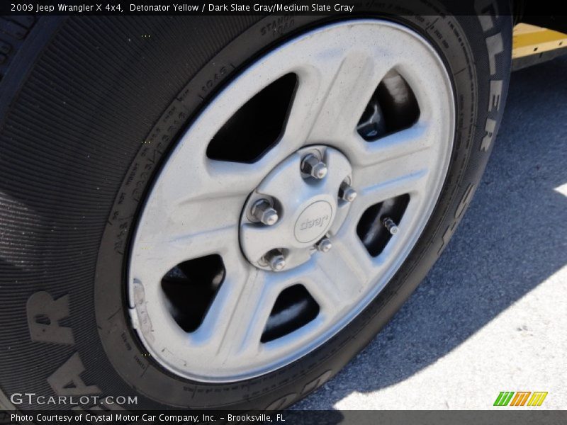 Detonator Yellow / Dark Slate Gray/Medium Slate Gray 2009 Jeep Wrangler X 4x4
