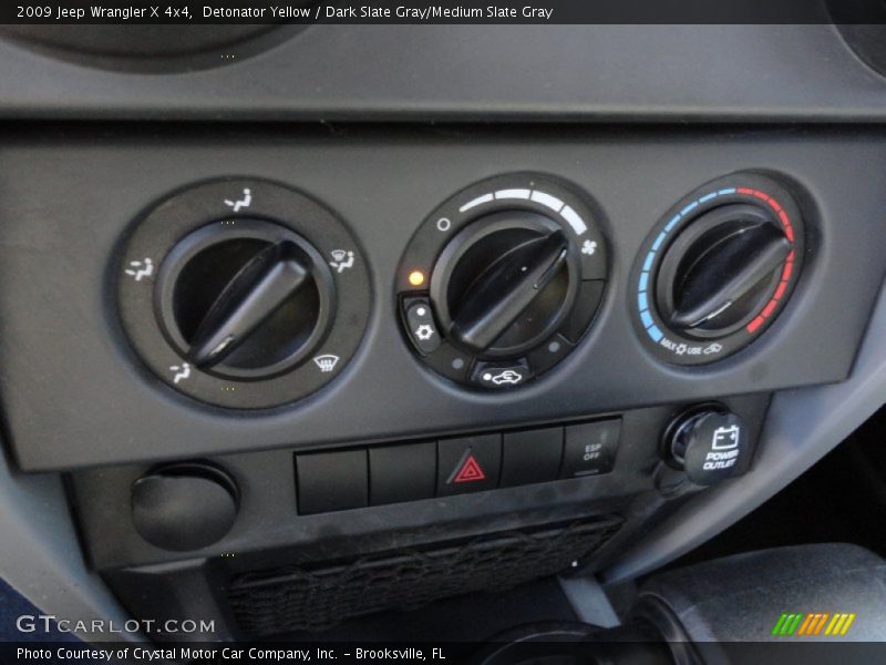 Detonator Yellow / Dark Slate Gray/Medium Slate Gray 2009 Jeep Wrangler X 4x4