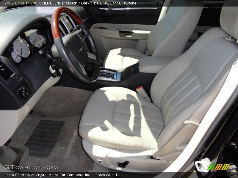 Brilliant Black / Dark Slate Gray/Light Graystone 2007 Chrysler 300 C HEMI