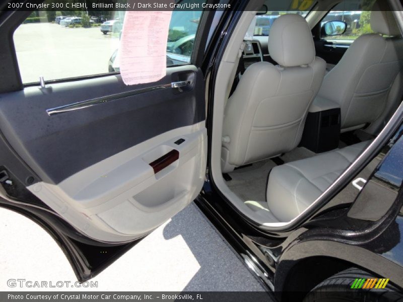 Brilliant Black / Dark Slate Gray/Light Graystone 2007 Chrysler 300 C HEMI