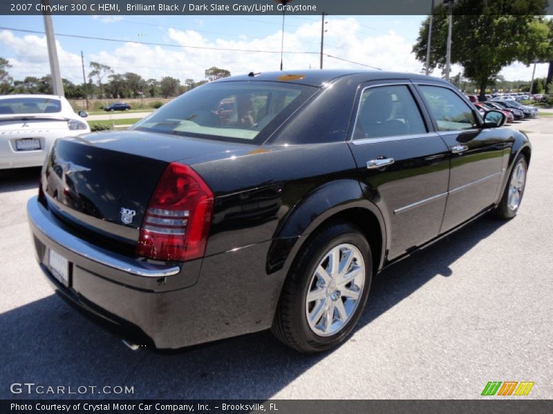 Brilliant Black / Dark Slate Gray/Light Graystone 2007 Chrysler 300 C HEMI
