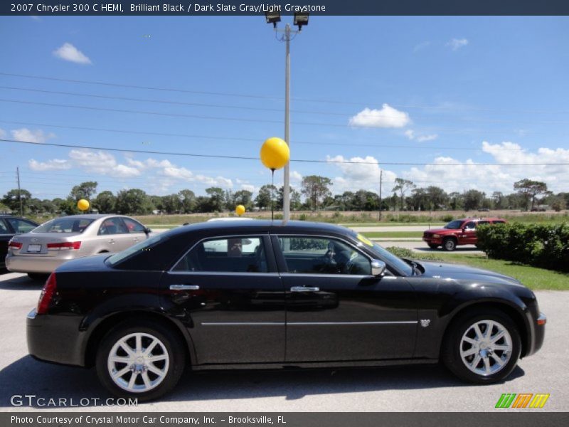 Brilliant Black / Dark Slate Gray/Light Graystone 2007 Chrysler 300 C HEMI