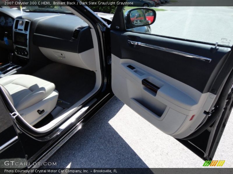 Brilliant Black / Dark Slate Gray/Light Graystone 2007 Chrysler 300 C HEMI