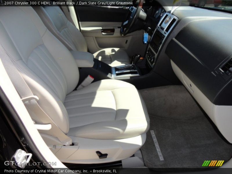 Brilliant Black / Dark Slate Gray/Light Graystone 2007 Chrysler 300 C HEMI