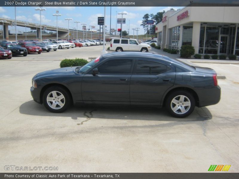 Steel Blue Metallic / Dark Slate Gray/Light Graystone 2007 Dodge Charger