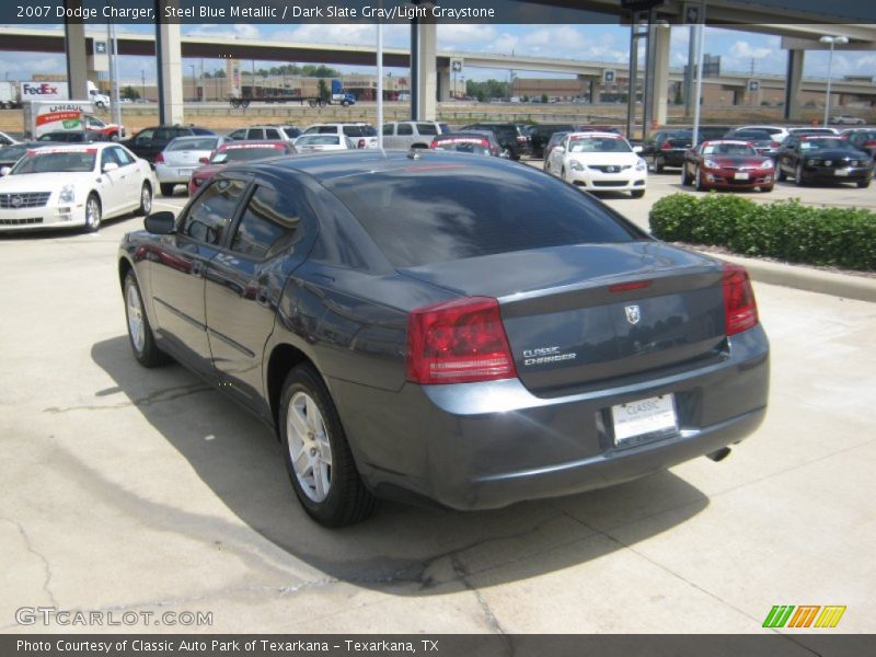 Steel Blue Metallic / Dark Slate Gray/Light Graystone 2007 Dodge Charger