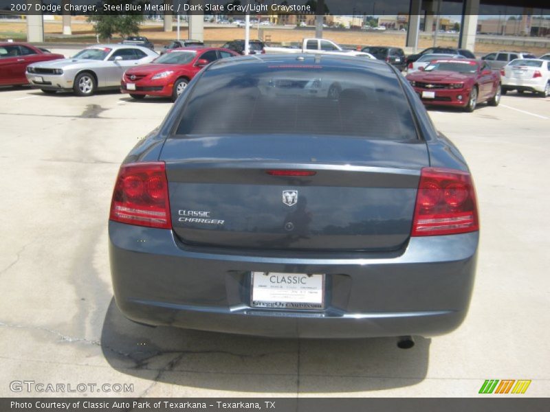 Steel Blue Metallic / Dark Slate Gray/Light Graystone 2007 Dodge Charger