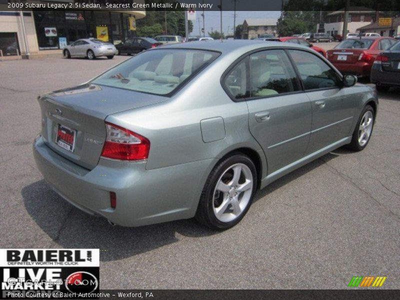 Seacrest Green Metallic / Warm Ivory 2009 Subaru Legacy 2.5i Sedan