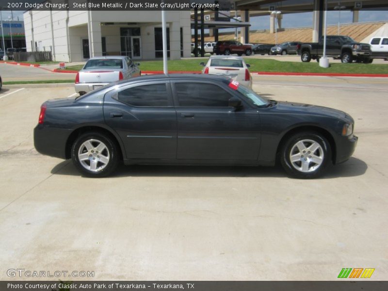 Steel Blue Metallic / Dark Slate Gray/Light Graystone 2007 Dodge Charger