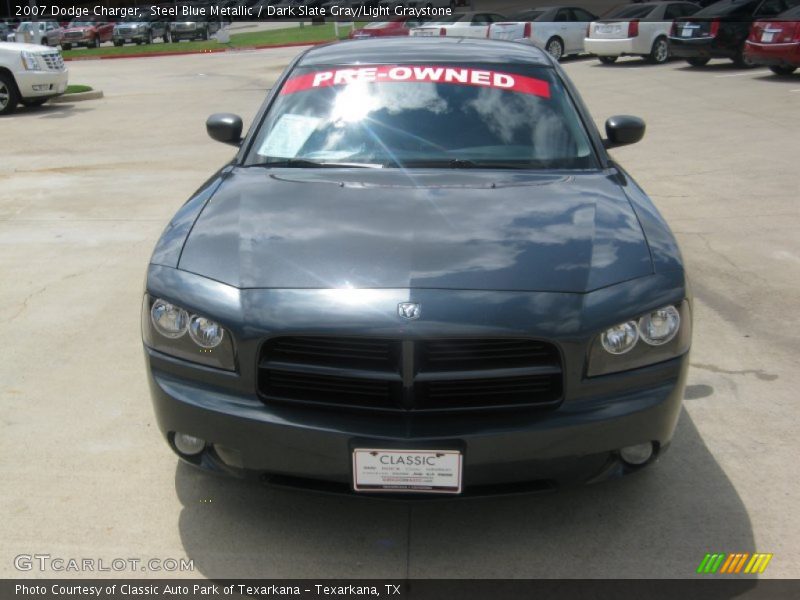 Steel Blue Metallic / Dark Slate Gray/Light Graystone 2007 Dodge Charger