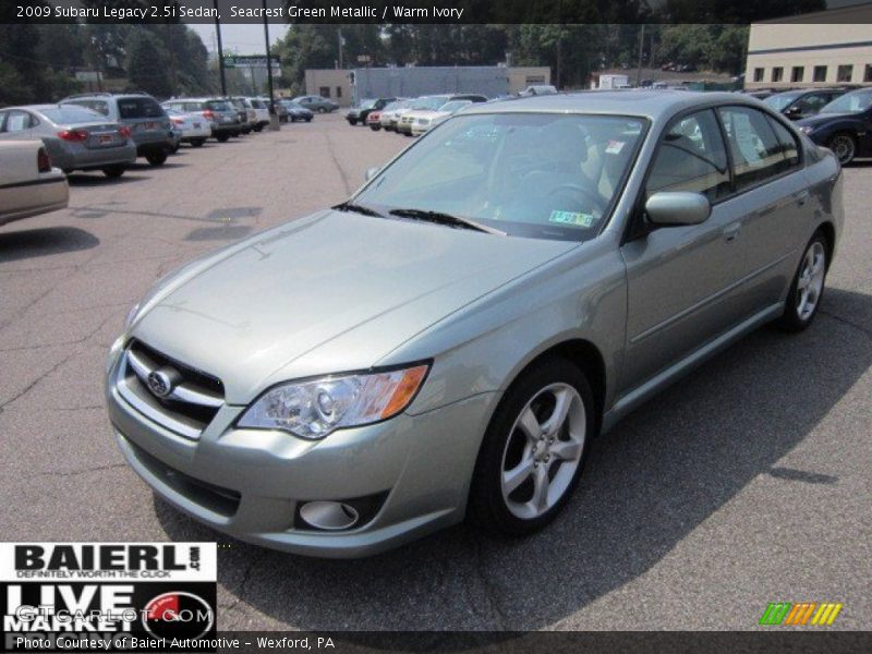 Seacrest Green Metallic / Warm Ivory 2009 Subaru Legacy 2.5i Sedan