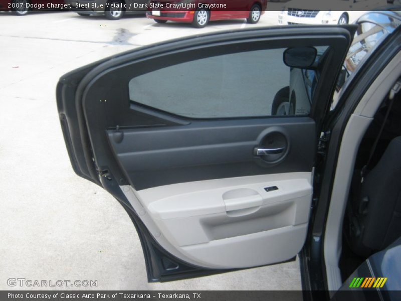 Steel Blue Metallic / Dark Slate Gray/Light Graystone 2007 Dodge Charger