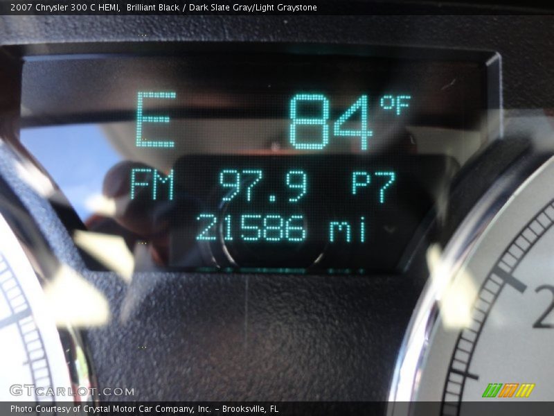 Brilliant Black / Dark Slate Gray/Light Graystone 2007 Chrysler 300 C HEMI