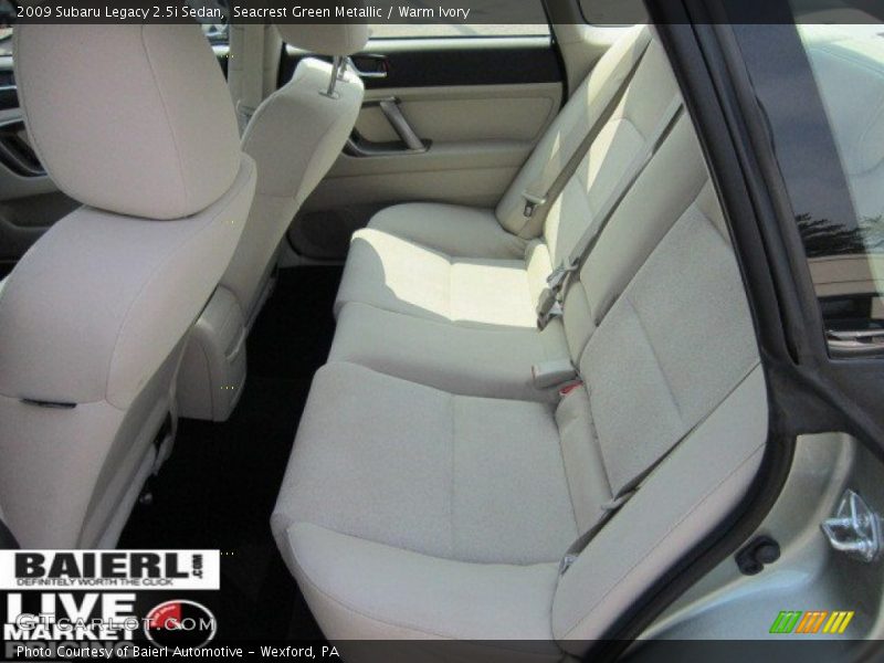 Seacrest Green Metallic / Warm Ivory 2009 Subaru Legacy 2.5i Sedan