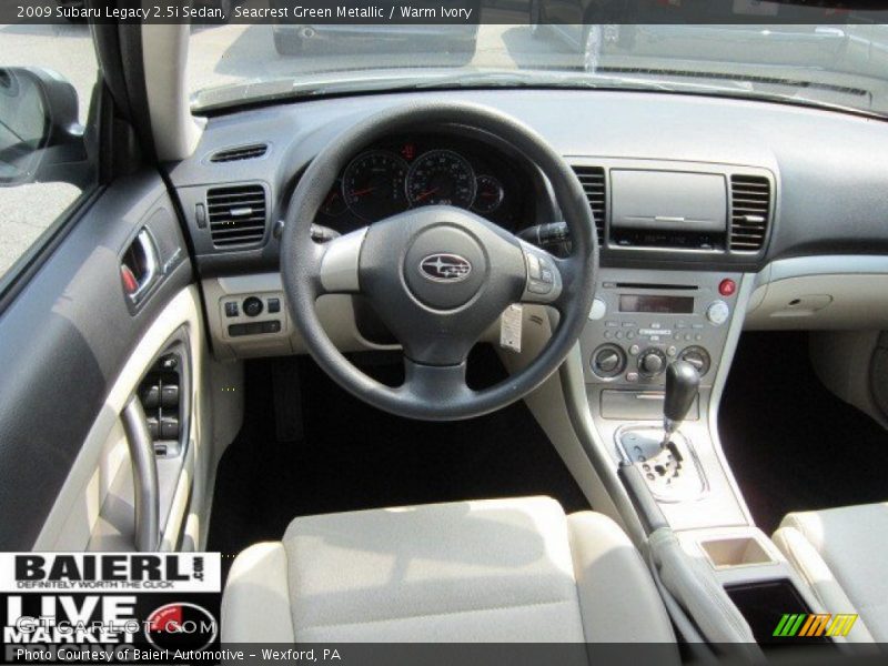 Seacrest Green Metallic / Warm Ivory 2009 Subaru Legacy 2.5i Sedan