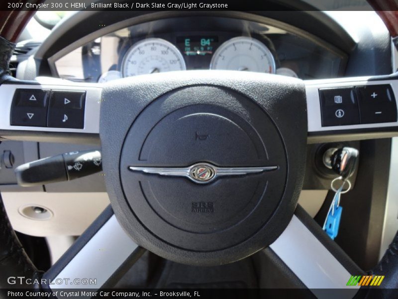Brilliant Black / Dark Slate Gray/Light Graystone 2007 Chrysler 300 C HEMI