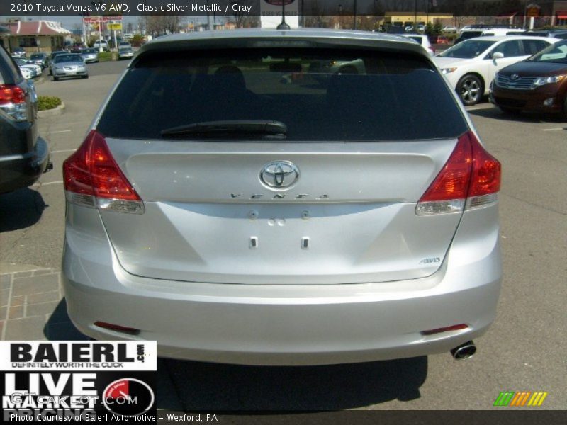 Classic Silver Metallic / Gray 2010 Toyota Venza V6 AWD