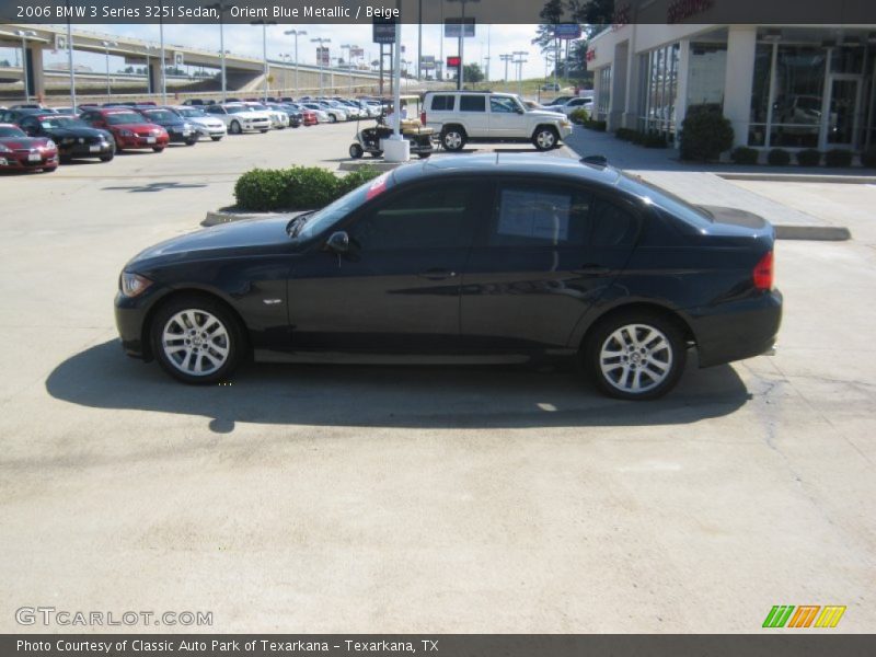 Orient Blue Metallic / Beige 2006 BMW 3 Series 325i Sedan