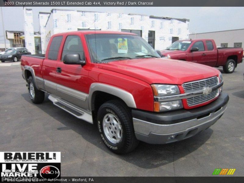 Victory Red / Dark Charcoal 2003 Chevrolet Silverado 1500 LT Extended Cab 4x4