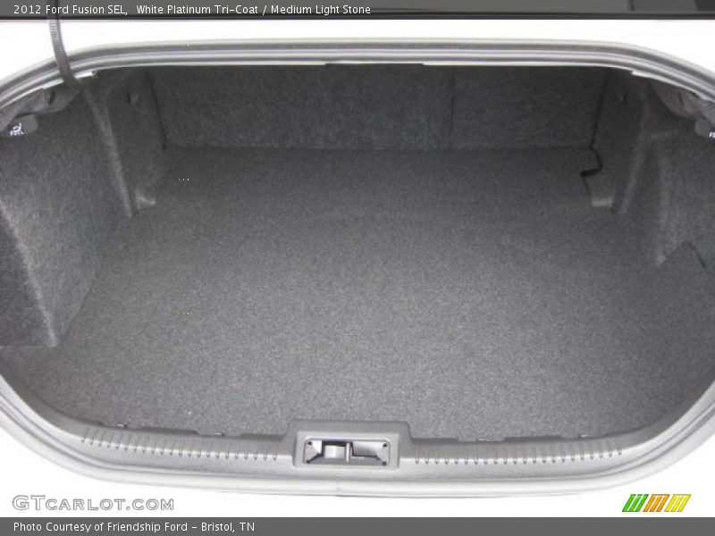 White Platinum Tri-Coat / Medium Light Stone 2012 Ford Fusion SEL