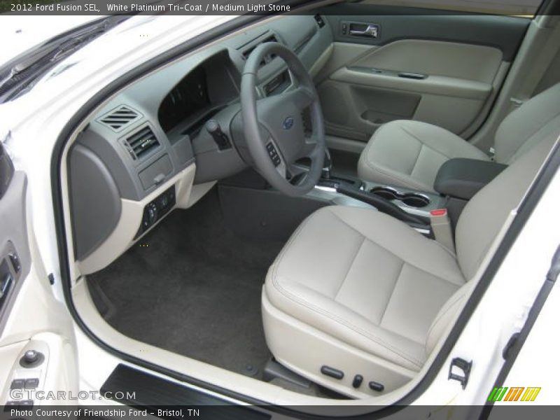  2012 Fusion SEL Medium Light Stone Interior