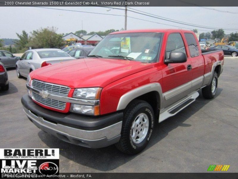 Victory Red / Dark Charcoal 2003 Chevrolet Silverado 1500 LT Extended Cab 4x4
