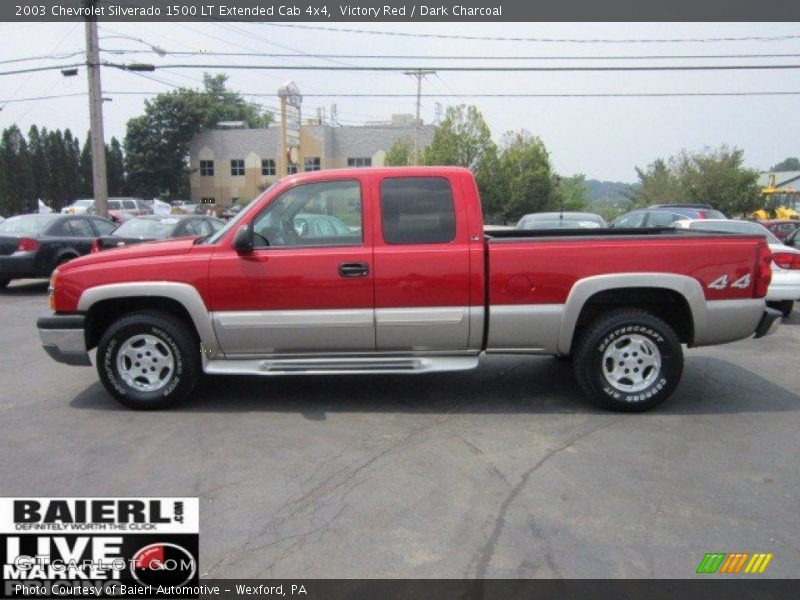 Victory Red / Dark Charcoal 2003 Chevrolet Silverado 1500 LT Extended Cab 4x4