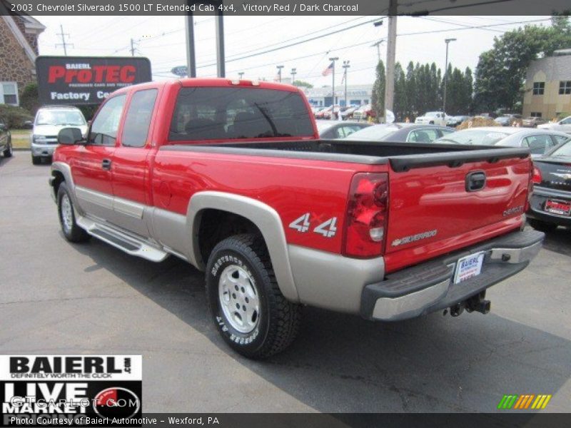 Victory Red / Dark Charcoal 2003 Chevrolet Silverado 1500 LT Extended Cab 4x4