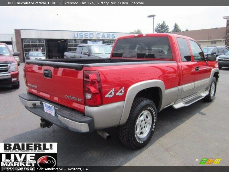 Victory Red / Dark Charcoal 2003 Chevrolet Silverado 1500 LT Extended Cab 4x4