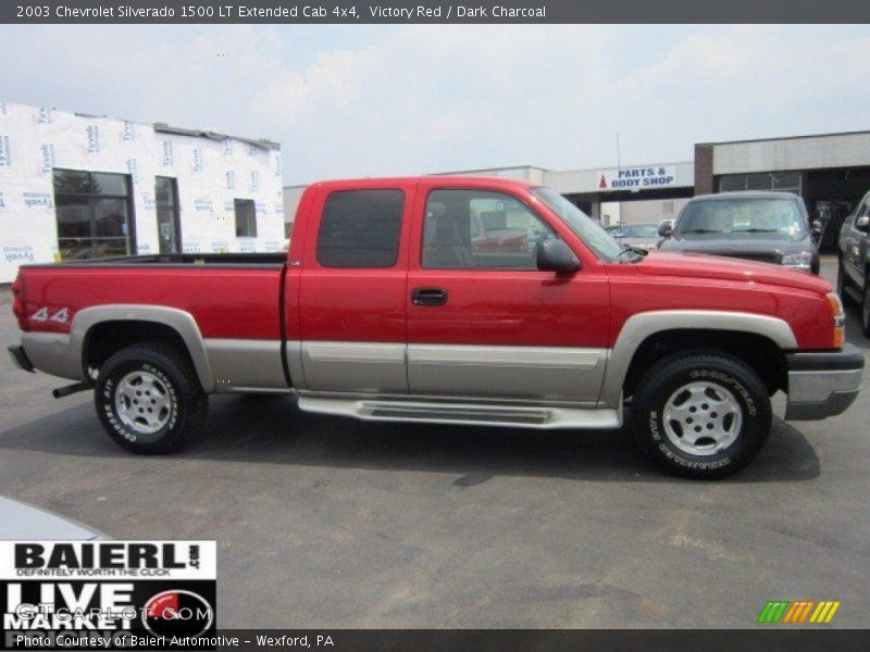 Victory Red / Dark Charcoal 2003 Chevrolet Silverado 1500 LT Extended Cab 4x4