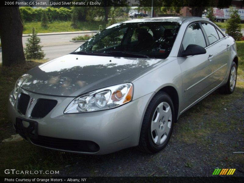 Liquid Silver Metallic / Ebony 2006 Pontiac G6 Sedan