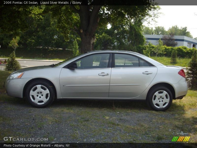 Liquid Silver Metallic / Ebony 2006 Pontiac G6 Sedan