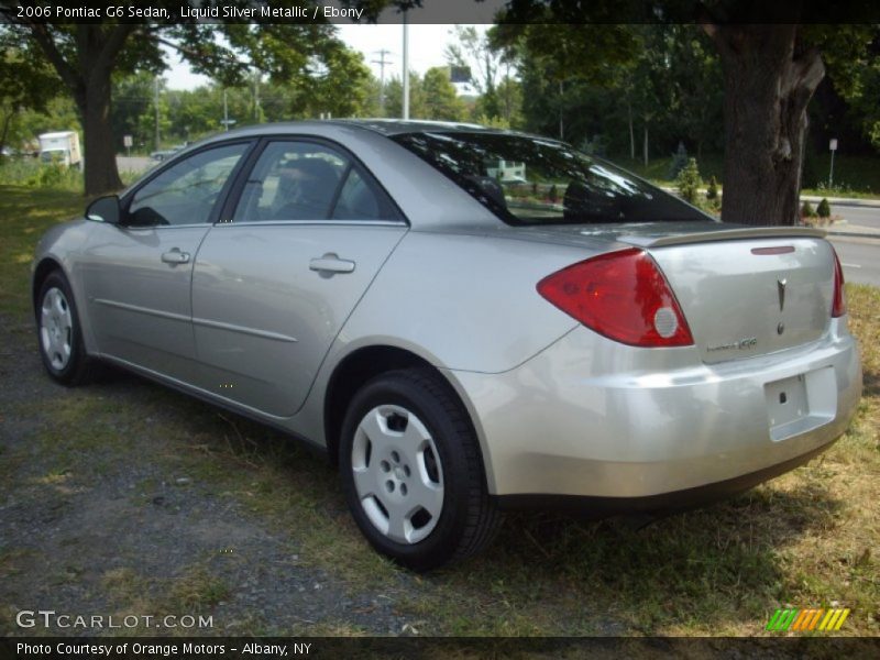 Liquid Silver Metallic / Ebony 2006 Pontiac G6 Sedan