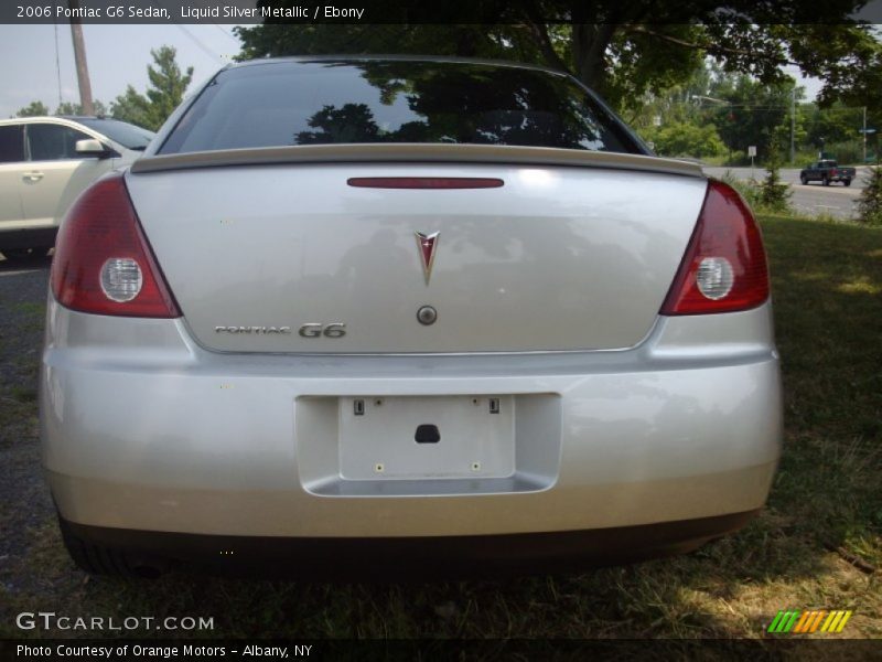 Liquid Silver Metallic / Ebony 2006 Pontiac G6 Sedan