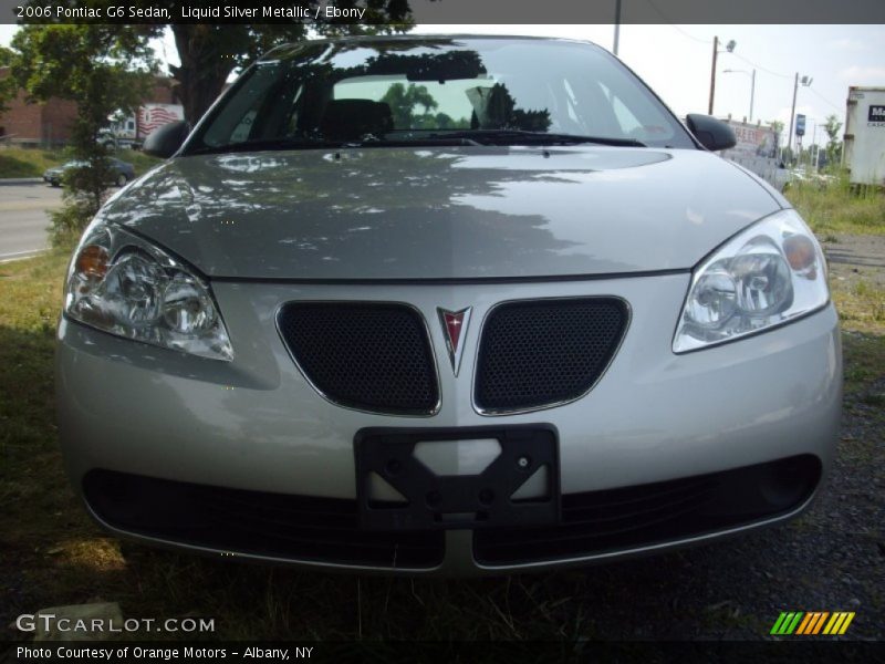 Liquid Silver Metallic / Ebony 2006 Pontiac G6 Sedan