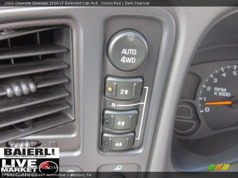 Victory Red / Dark Charcoal 2003 Chevrolet Silverado 1500 LT Extended Cab 4x4