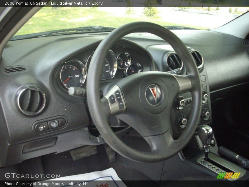 Liquid Silver Metallic / Ebony 2006 Pontiac G6 Sedan