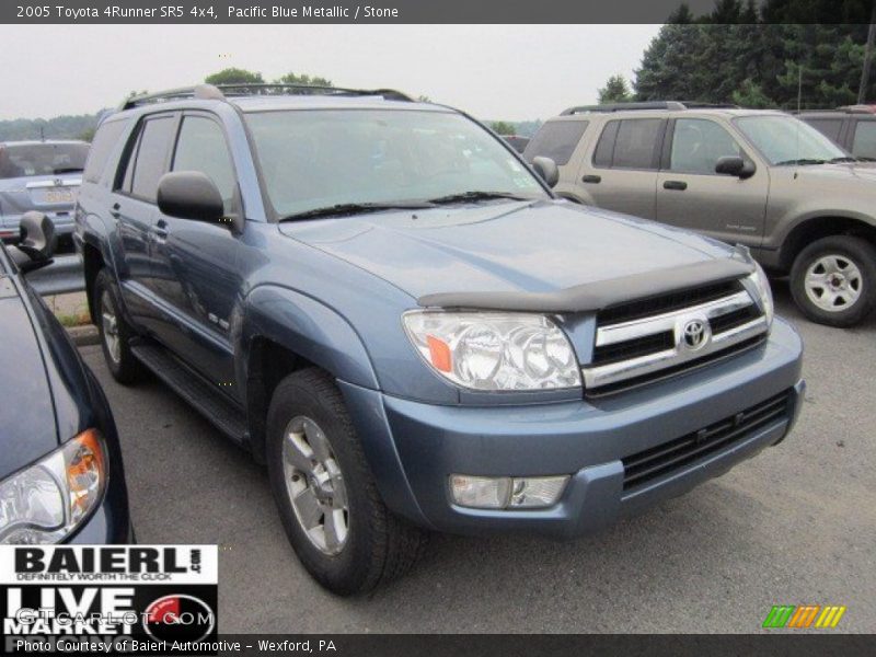 Pacific Blue Metallic / Stone 2005 Toyota 4Runner SR5 4x4