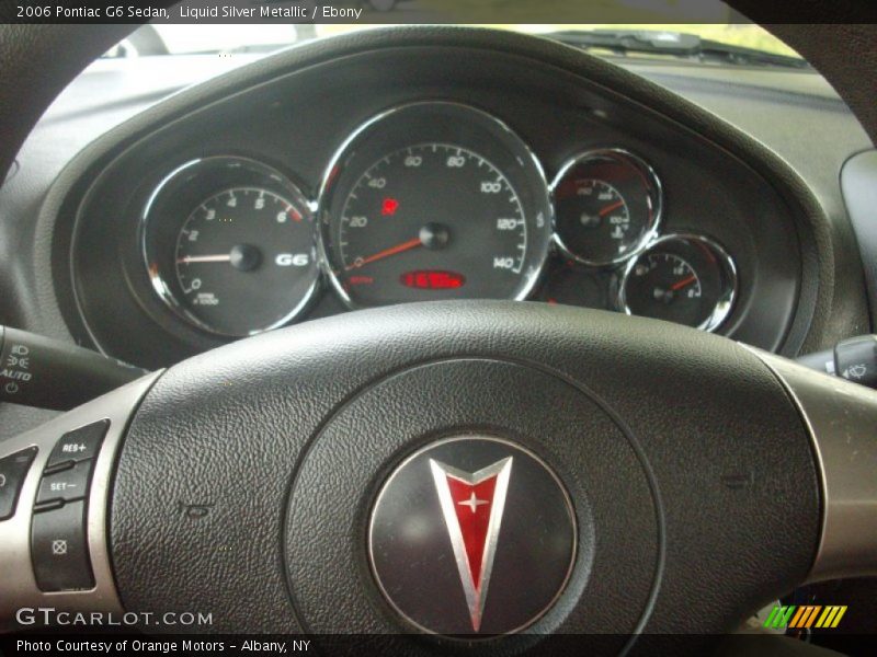 Liquid Silver Metallic / Ebony 2006 Pontiac G6 Sedan