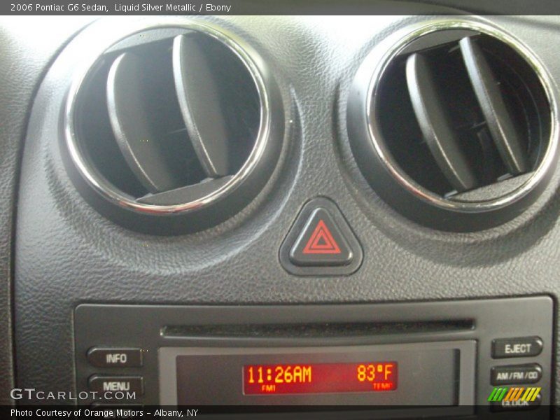 Liquid Silver Metallic / Ebony 2006 Pontiac G6 Sedan