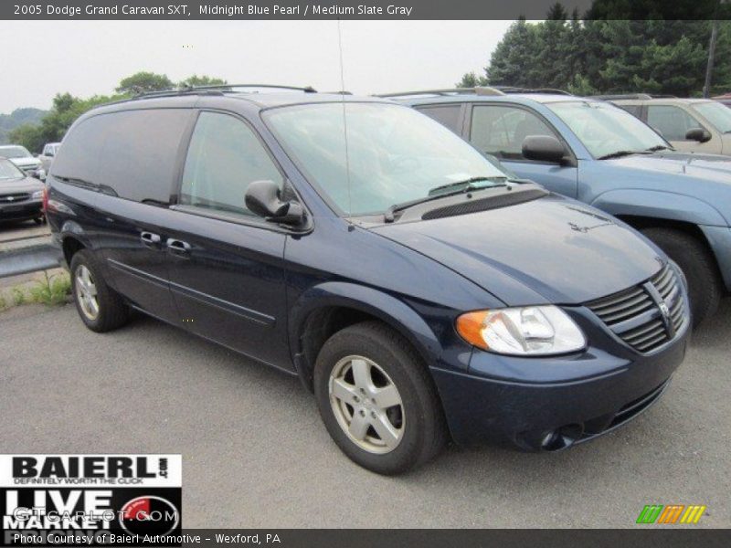 Midnight Blue Pearl / Medium Slate Gray 2005 Dodge Grand Caravan SXT